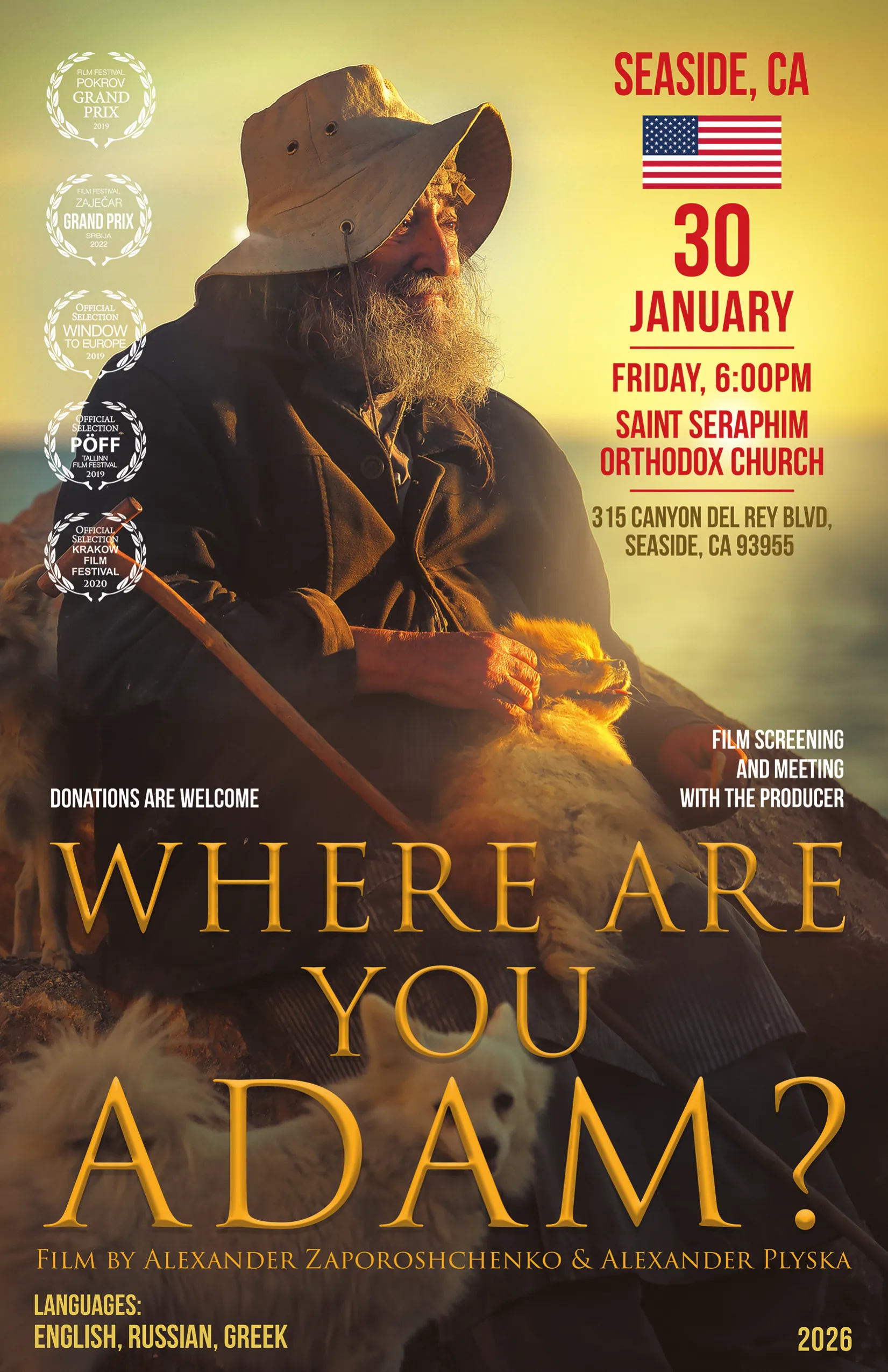 "Where Are You Adam?" Movie Showcasing on Jan 30th, 2026!